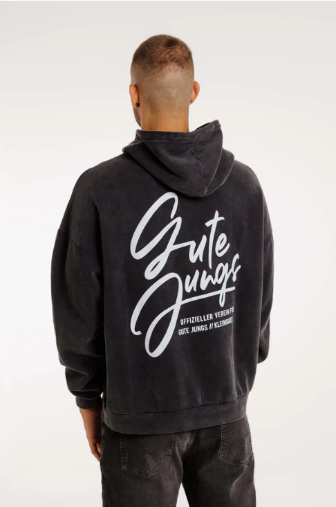 Hoodie Gute Jungs, black dyed