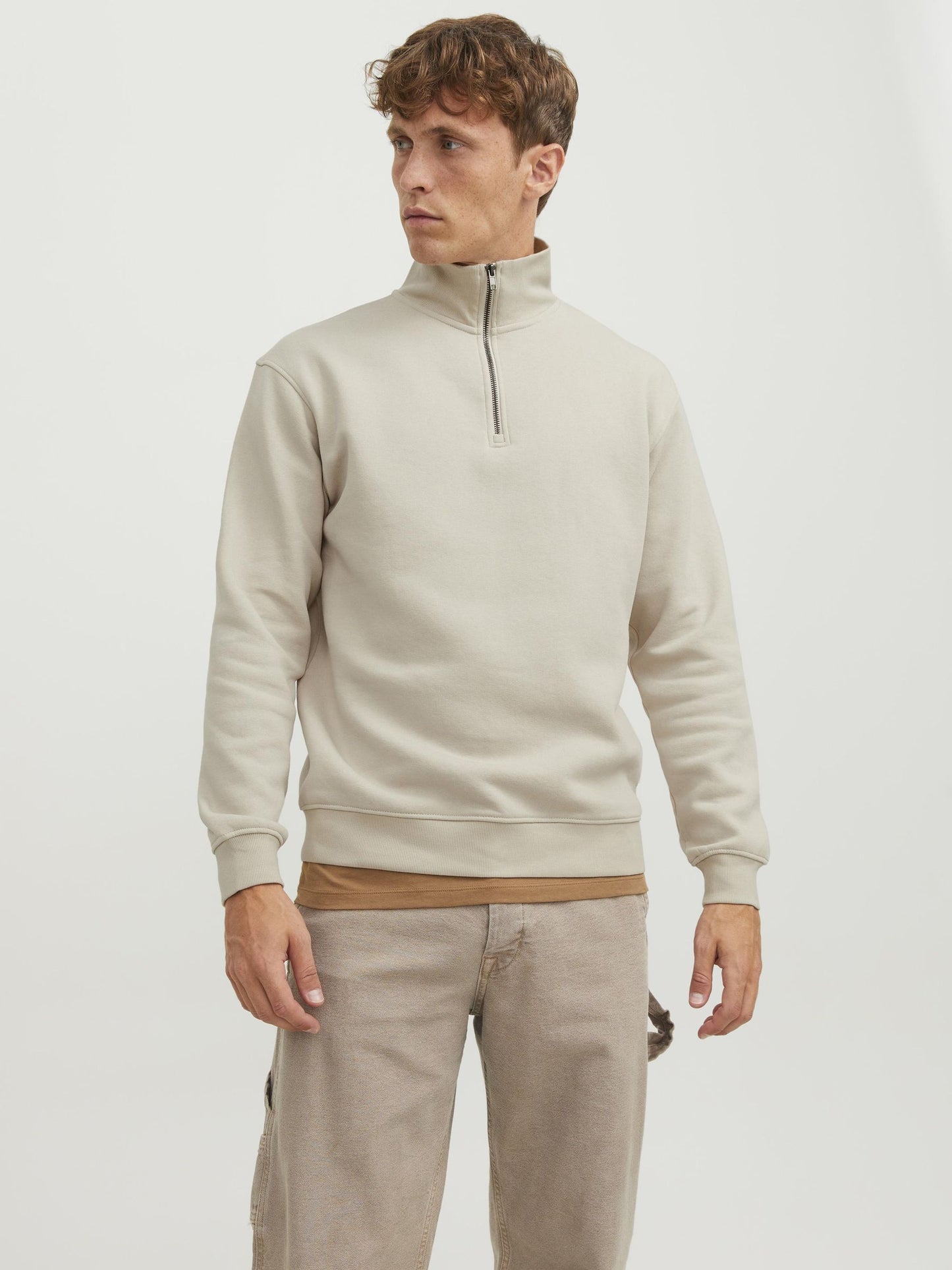 JJEBRADLEY SWEAT HALF ZIP NOOS