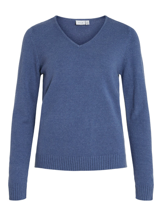 VIRIL V-NECK L/S  KNIT TOP - NOOS