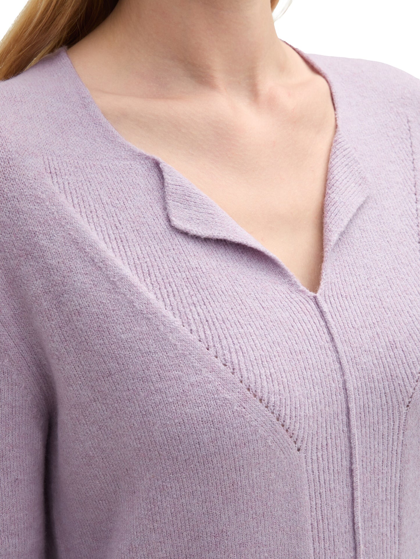 Weicher Strick Pullover mit Wollanteil