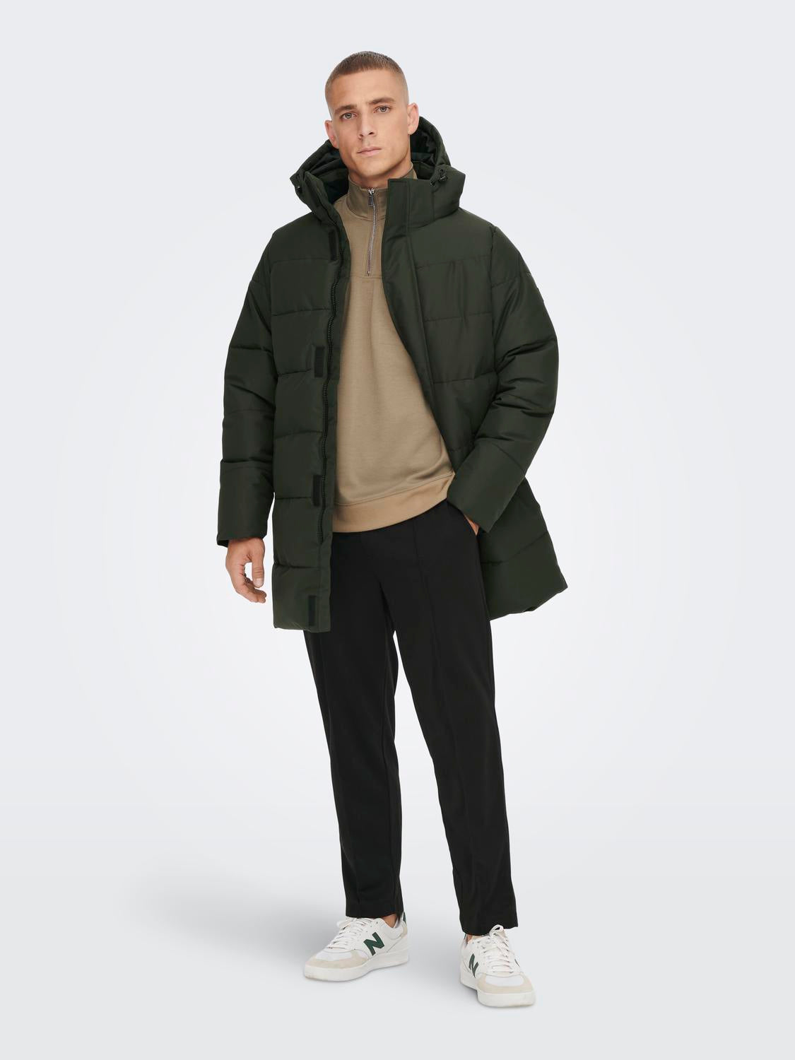 ONSCARL LIFE LONG QUILTED COAT OTW NOOS