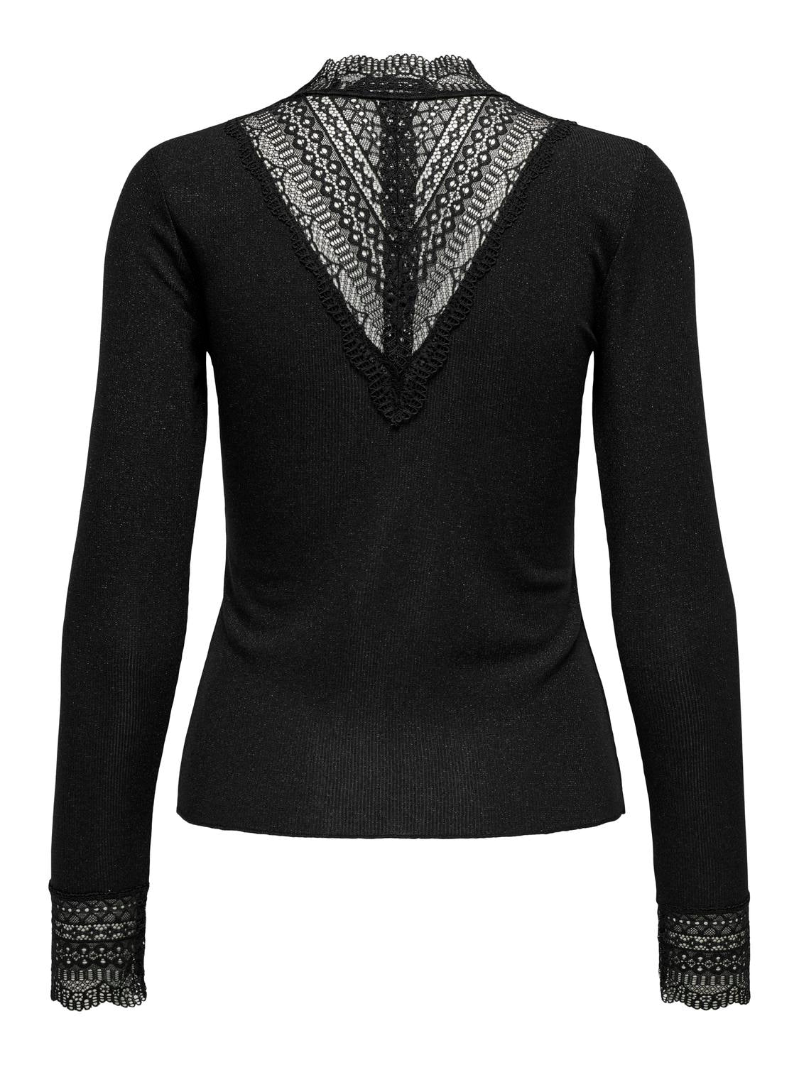 ONLTILDE GLITTER L/S HIGHNECK TOP JRS