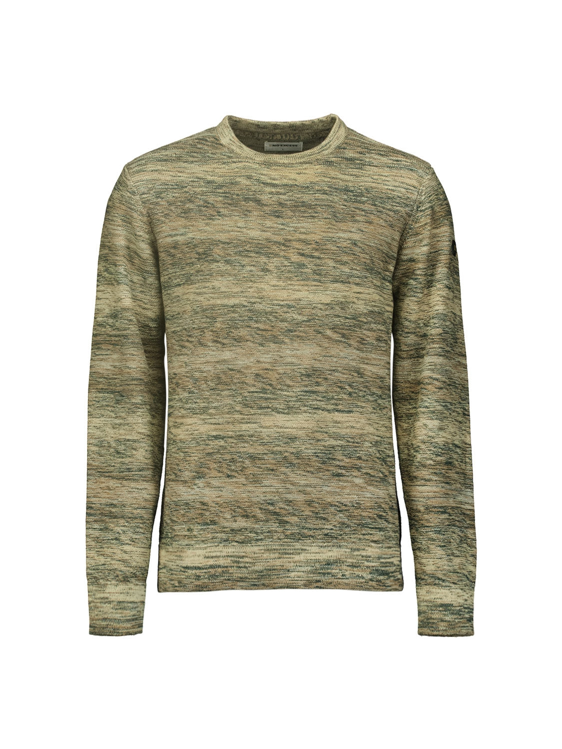 Pullover Crewneck Cable Jacquard Degrade Colours