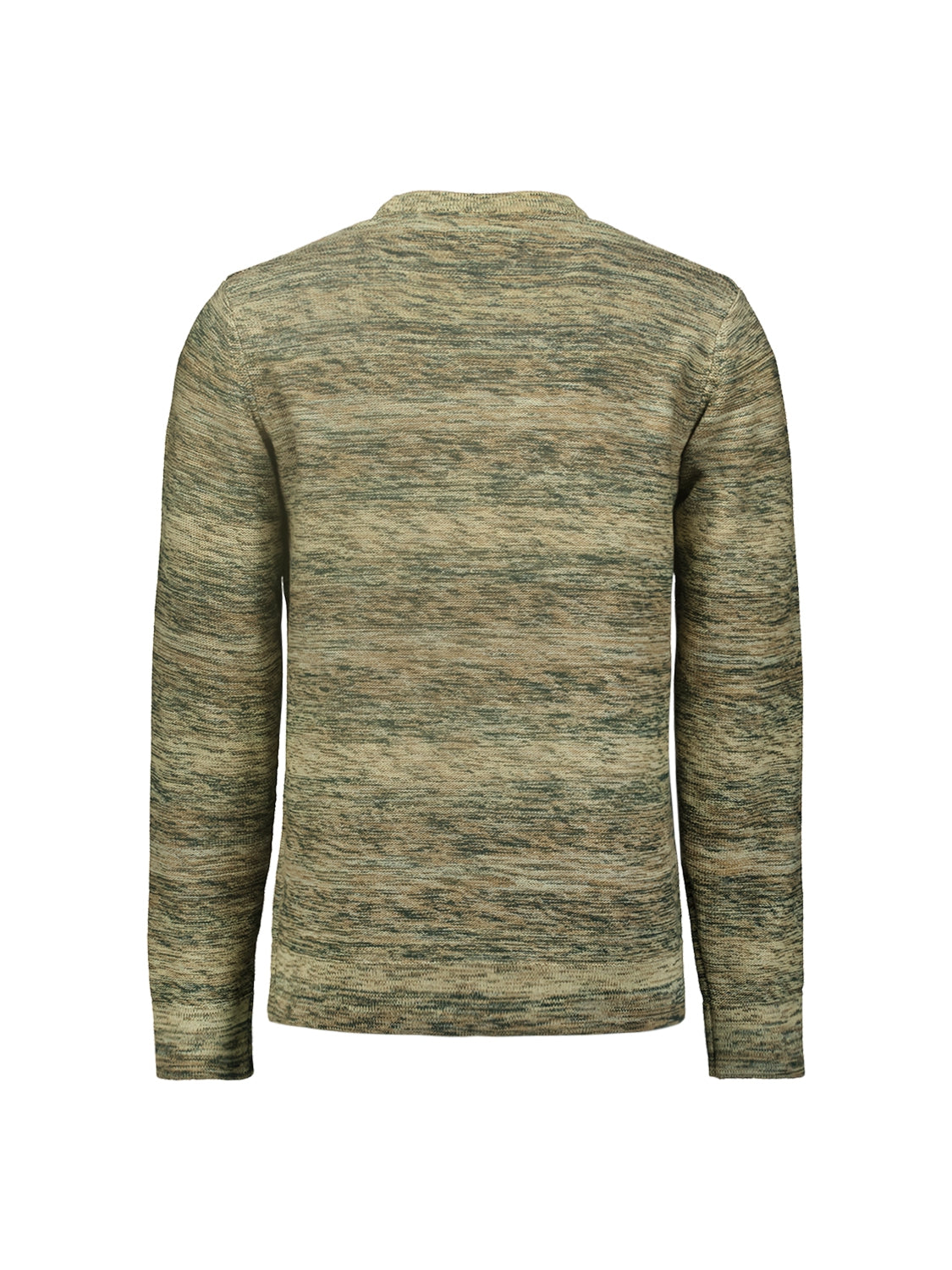 Pullover Crewneck Cable Jacquard Degrade Colours