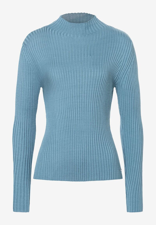 Rippstrick-Pullover  greyblue  Herbst-Kollektion