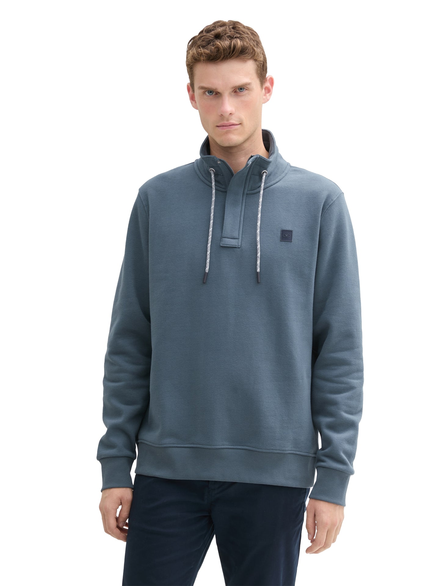 Troyer Sweatshirt mit Logo Badge