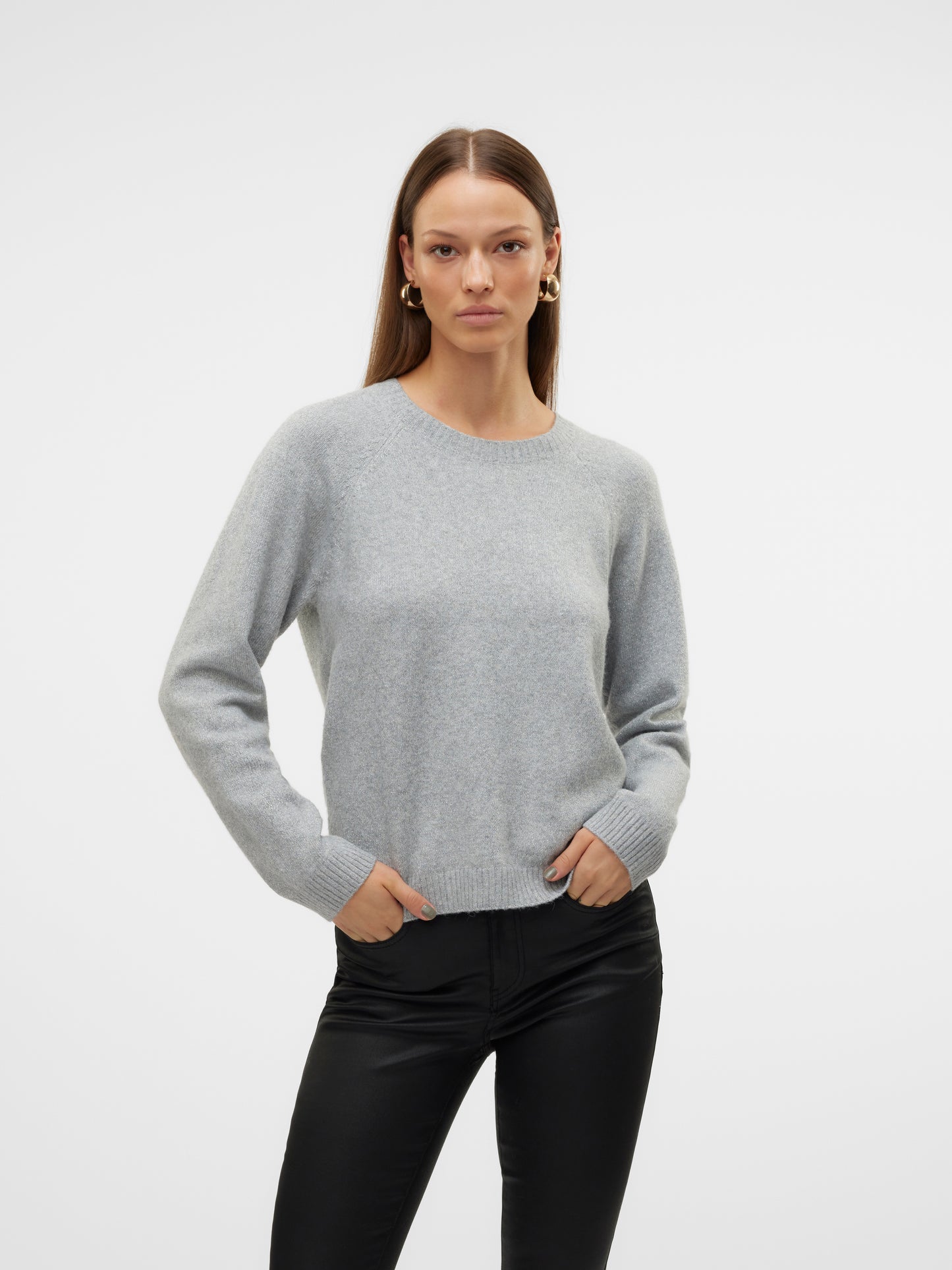 VMDOFFYSHINE LS O-NECK BLOUSE REP NOOS