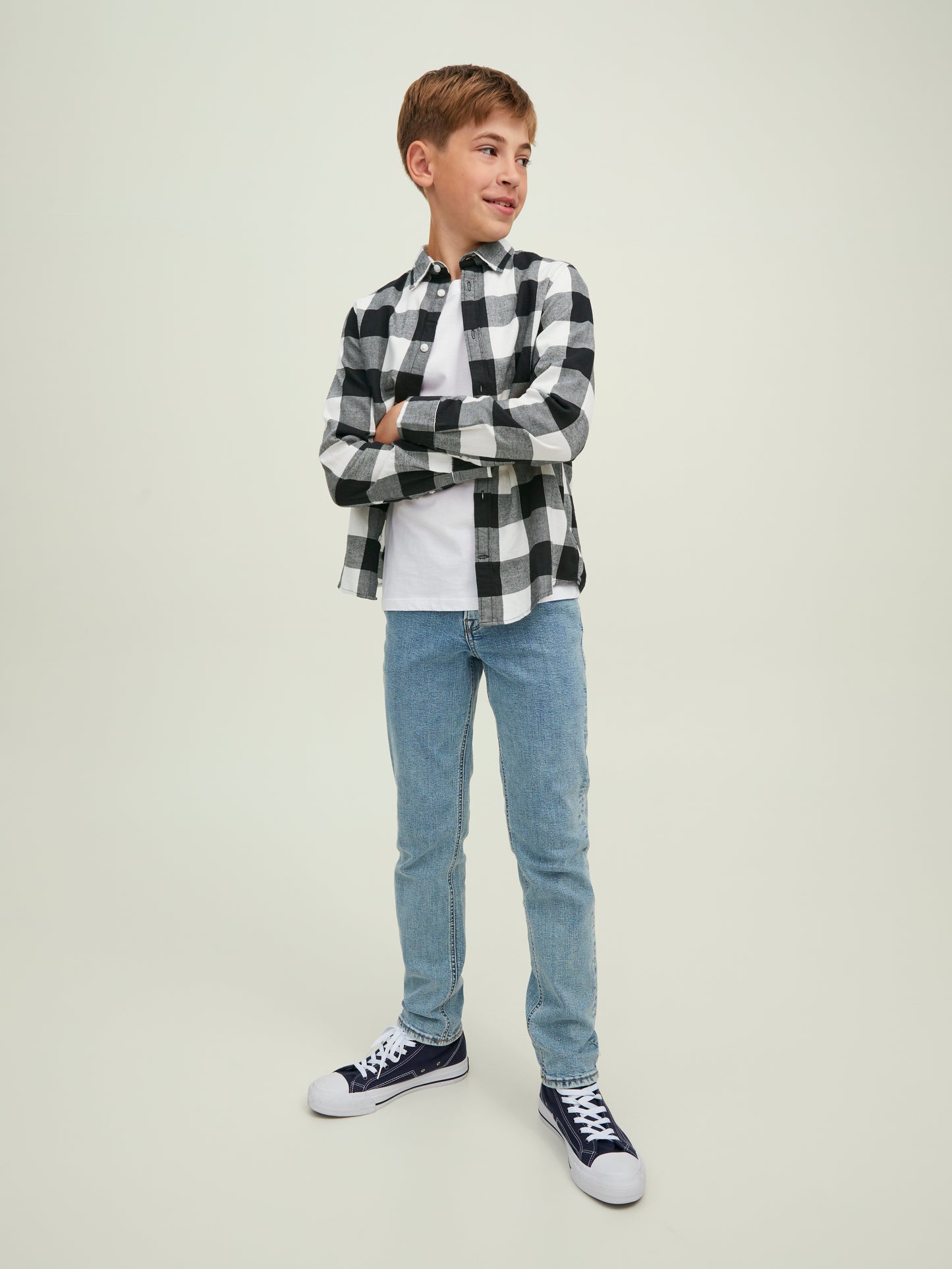 JJEGINGHAM TWILL SHIRT L/S NOOS JNR