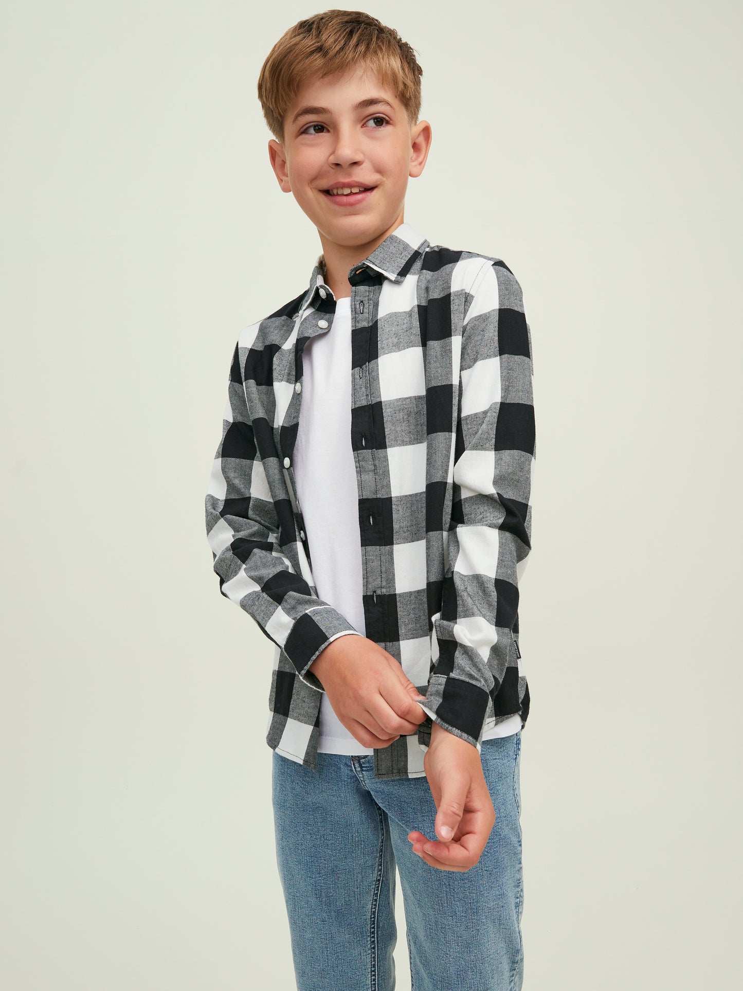 JJEGINGHAM TWILL SHIRT L/S NOOS JNR