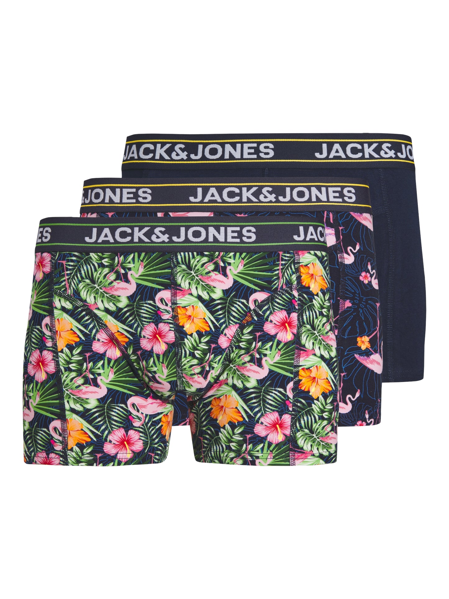 JACPINK FLAMINGO TRUNKS 3 PACK JNR