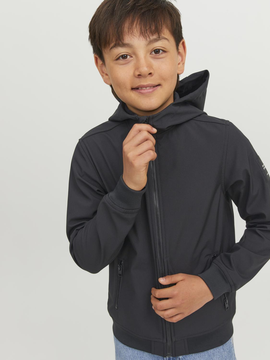 JJEBASIC SOFTSHELL HOOD NOOS JNR