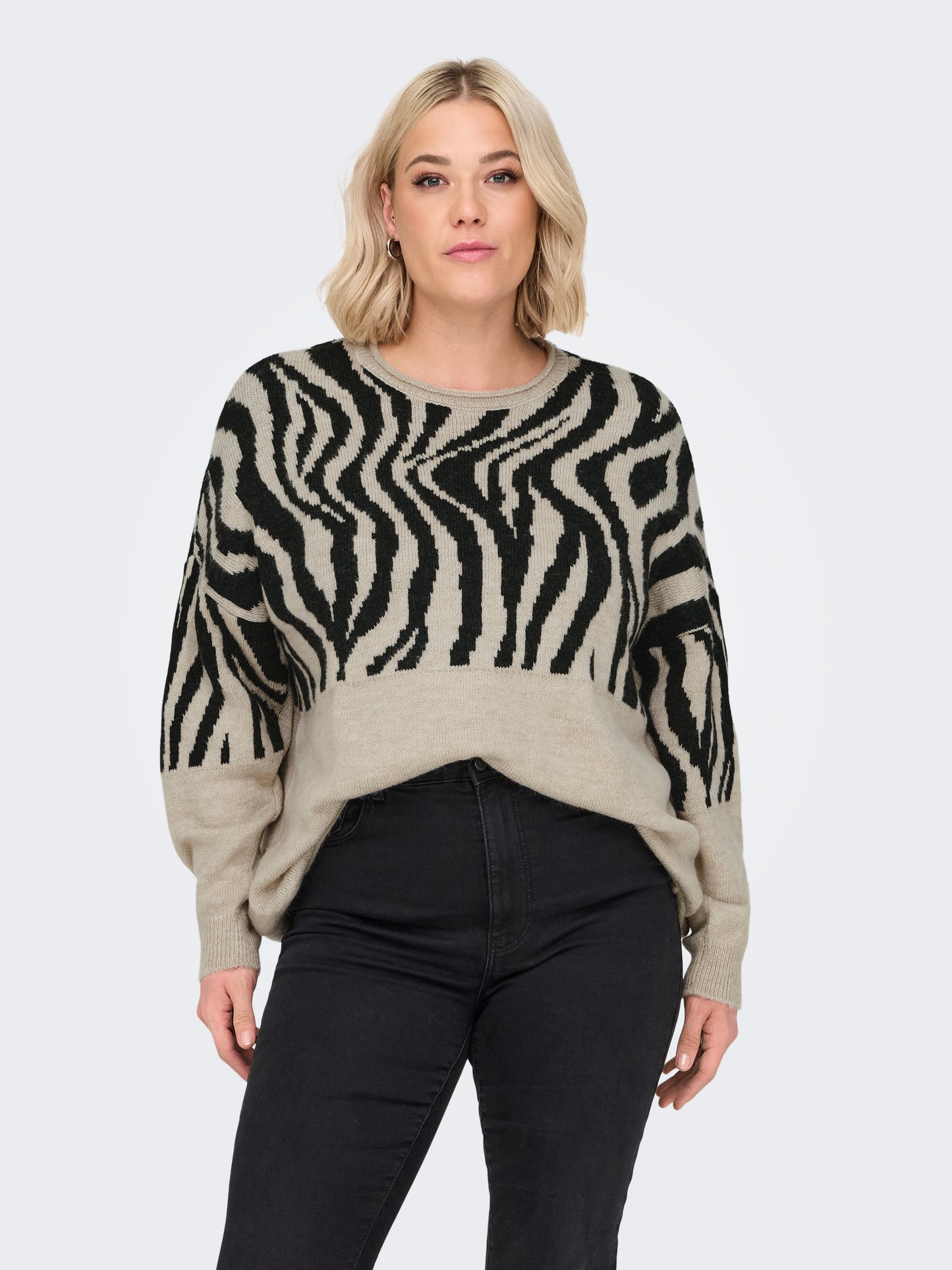 CARJADE ANIMAL L/S O-NECK KNT NOOS