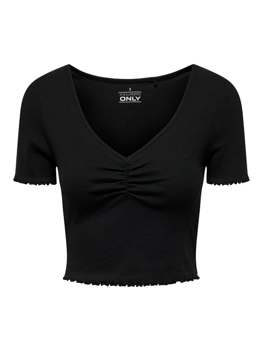 ONLBETTY S/S V-NECK TOP CC JRS