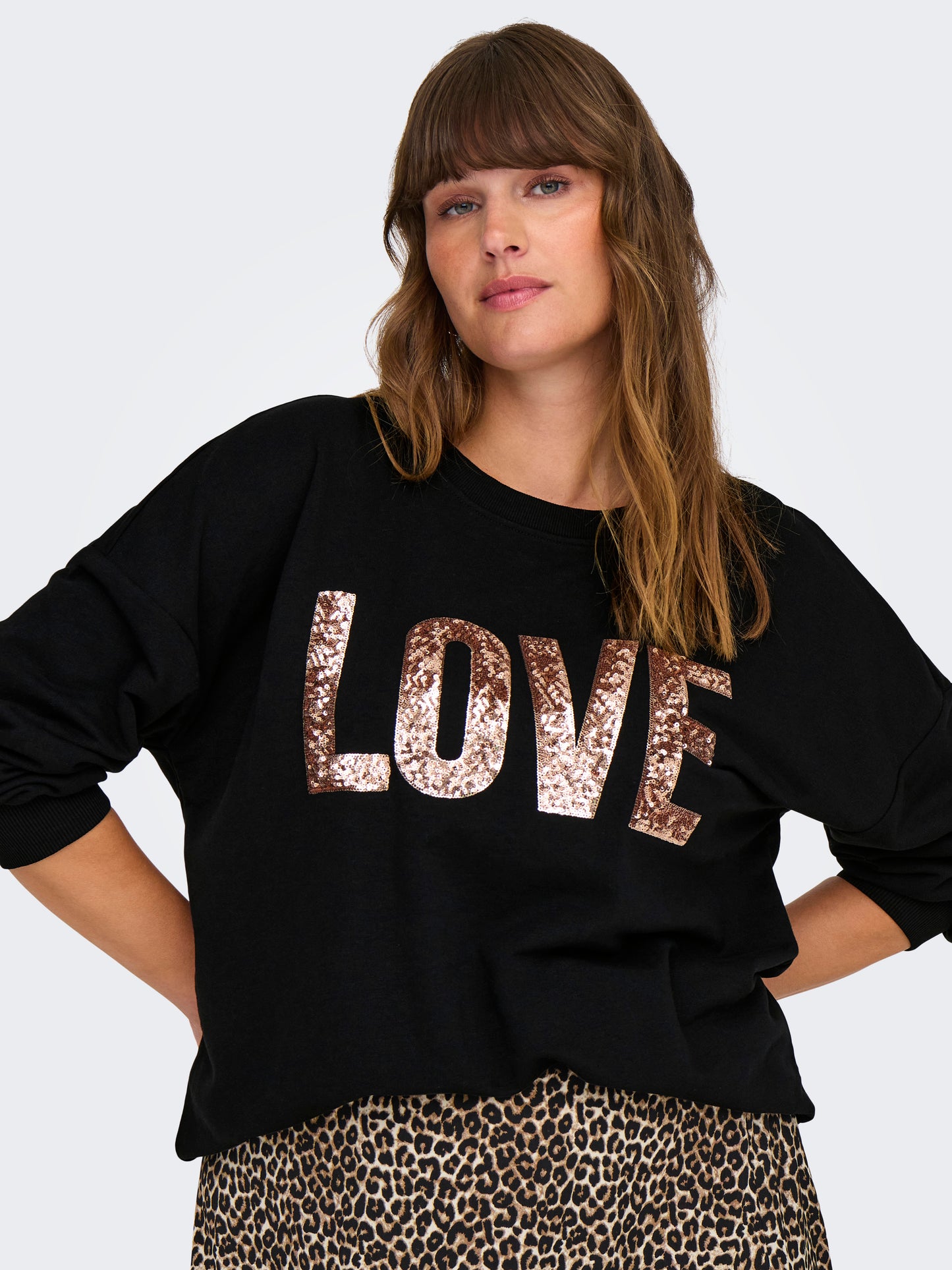 CARKATYA L/S LOVE O-NECK SWT JRS