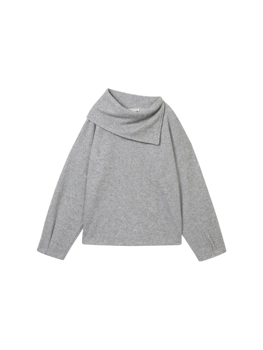 Sweatshirt mit asymmetrischem Kragen