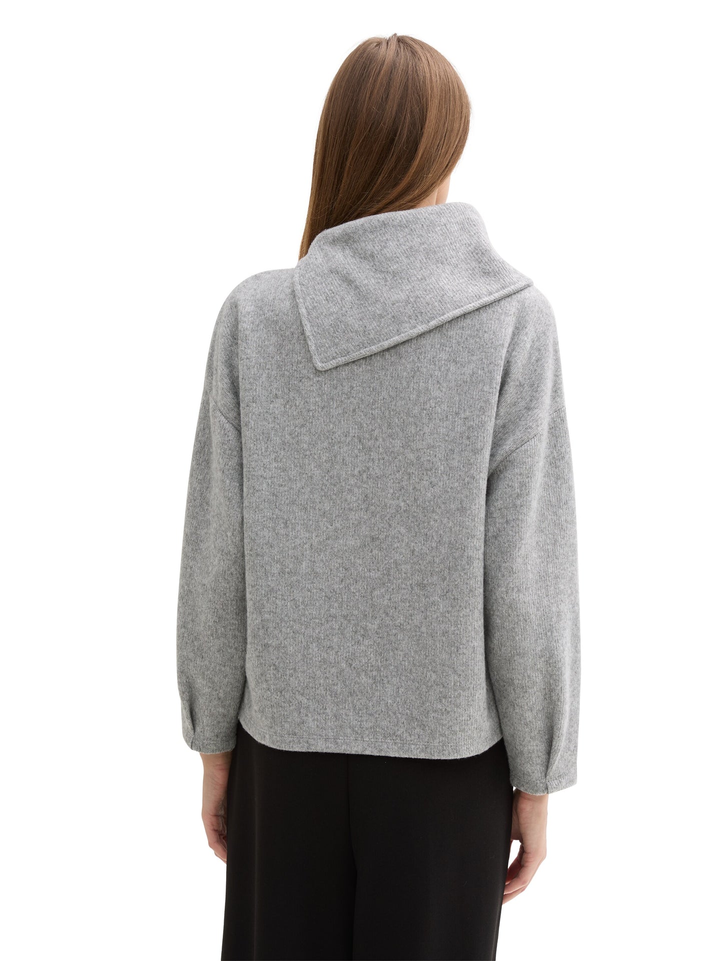 Sweatshirt mit asymmetrischem Kragen