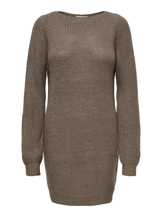 JDYWHITNEY MEGAN L/S BOAT DRESS KNT NOOS