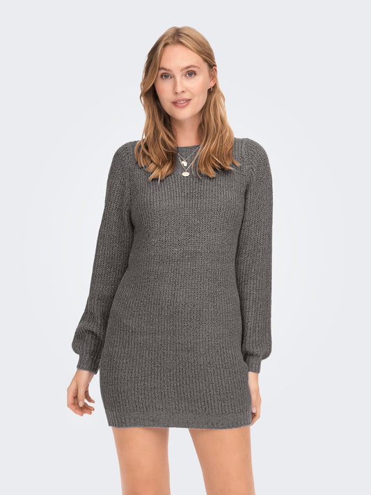 JDYWHITNEY MEGAN L/S BOAT DRESS KNT NOOS