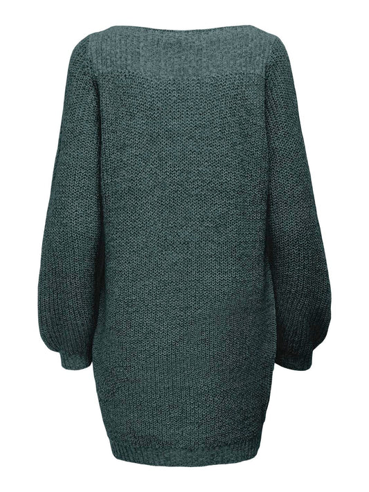 JDYWHITNEY MEGAN L/S BOAT DRESS KNT NOOS