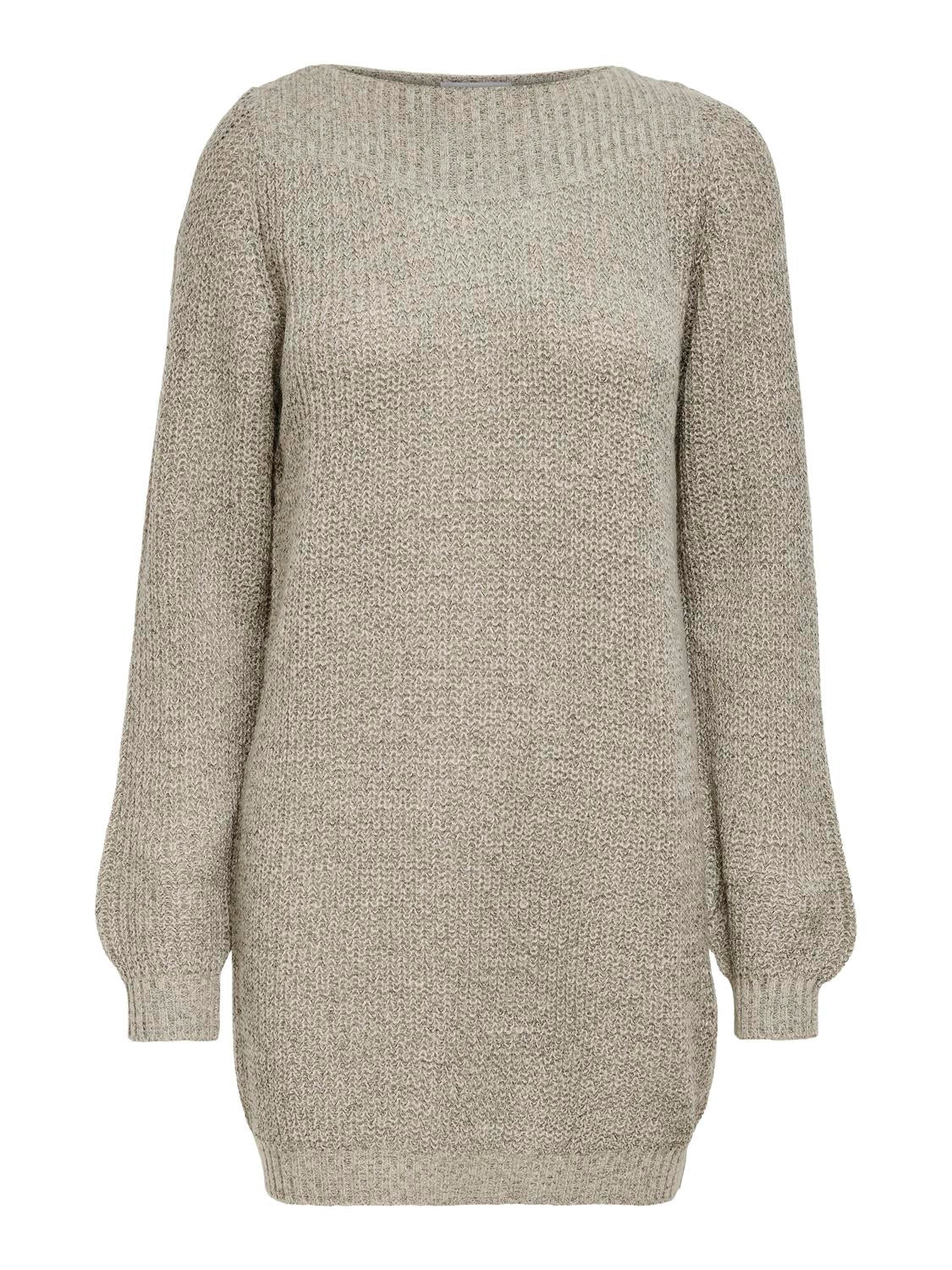 JDYWHITNEY MEGAN L/S BOAT DRESS KNT NOOS