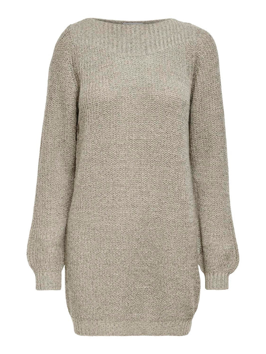 JDYWHITNEY MEGAN L/S BOAT DRESS KNT NOOS