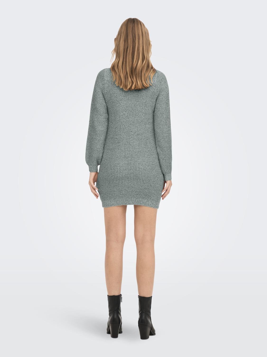 JDYWHITNEY MEGAN L/S BOAT DRESS KNT NOOS