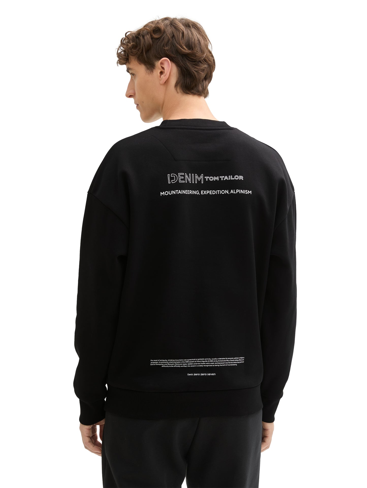 Relaxed Sweatshirt mit Textprint