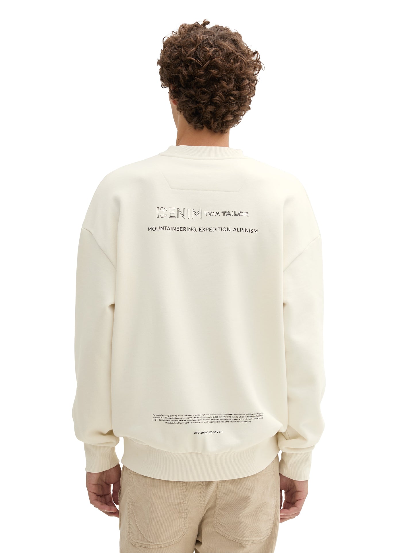 Relaxed Sweatshirt mit Textprint