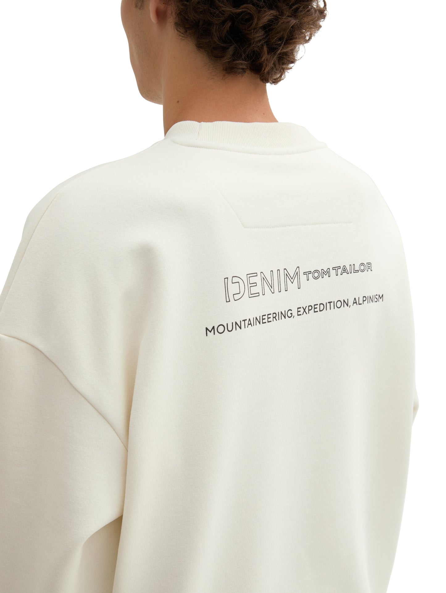 Relaxed Sweatshirt mit Textprint