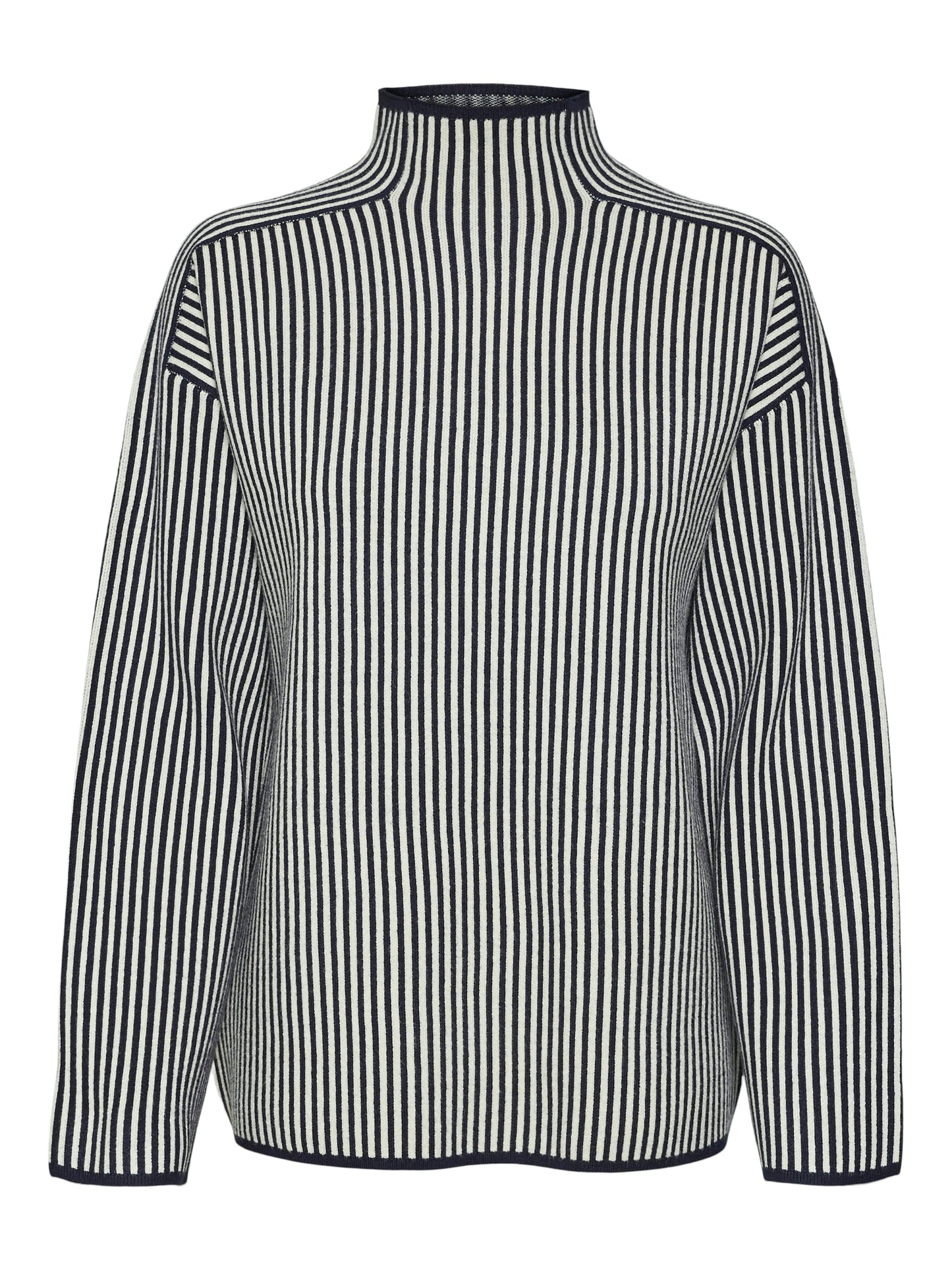 VMGOLD LS HIGHNECK PINSTRIPE PULLOVER GA