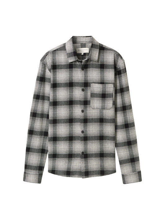 Relaxed Fit Overshirt Hemd mit Karo-Muster