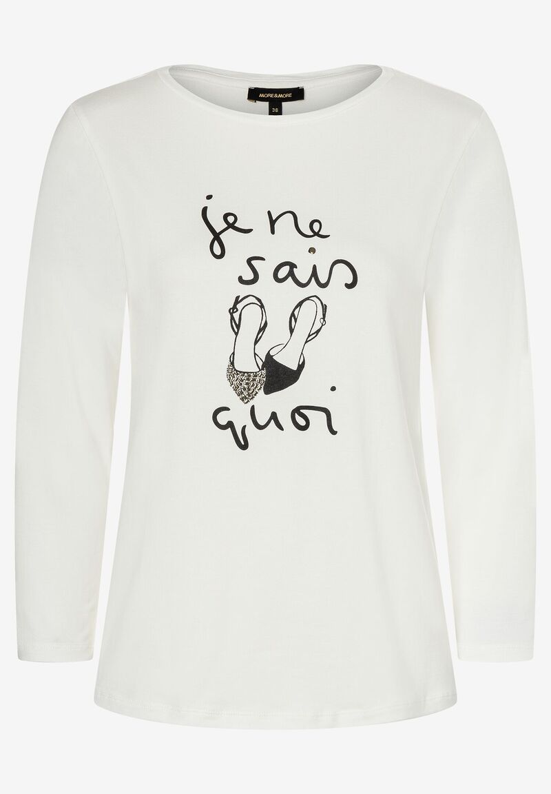 Shirt mit Schriftzug  ecru  Frühjahrs-Kollektion