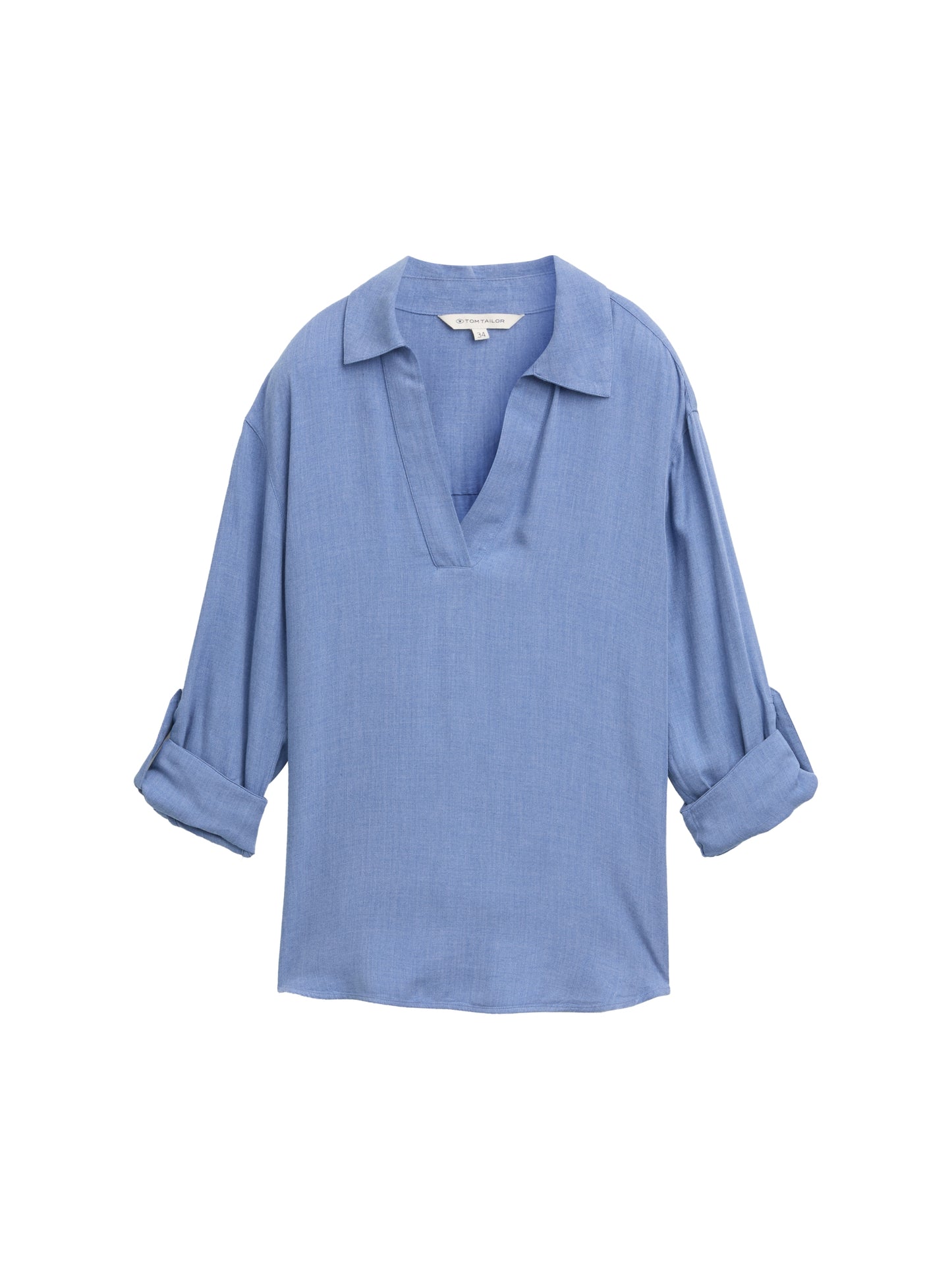 Cosy Bluse mit V-Ausschnitt