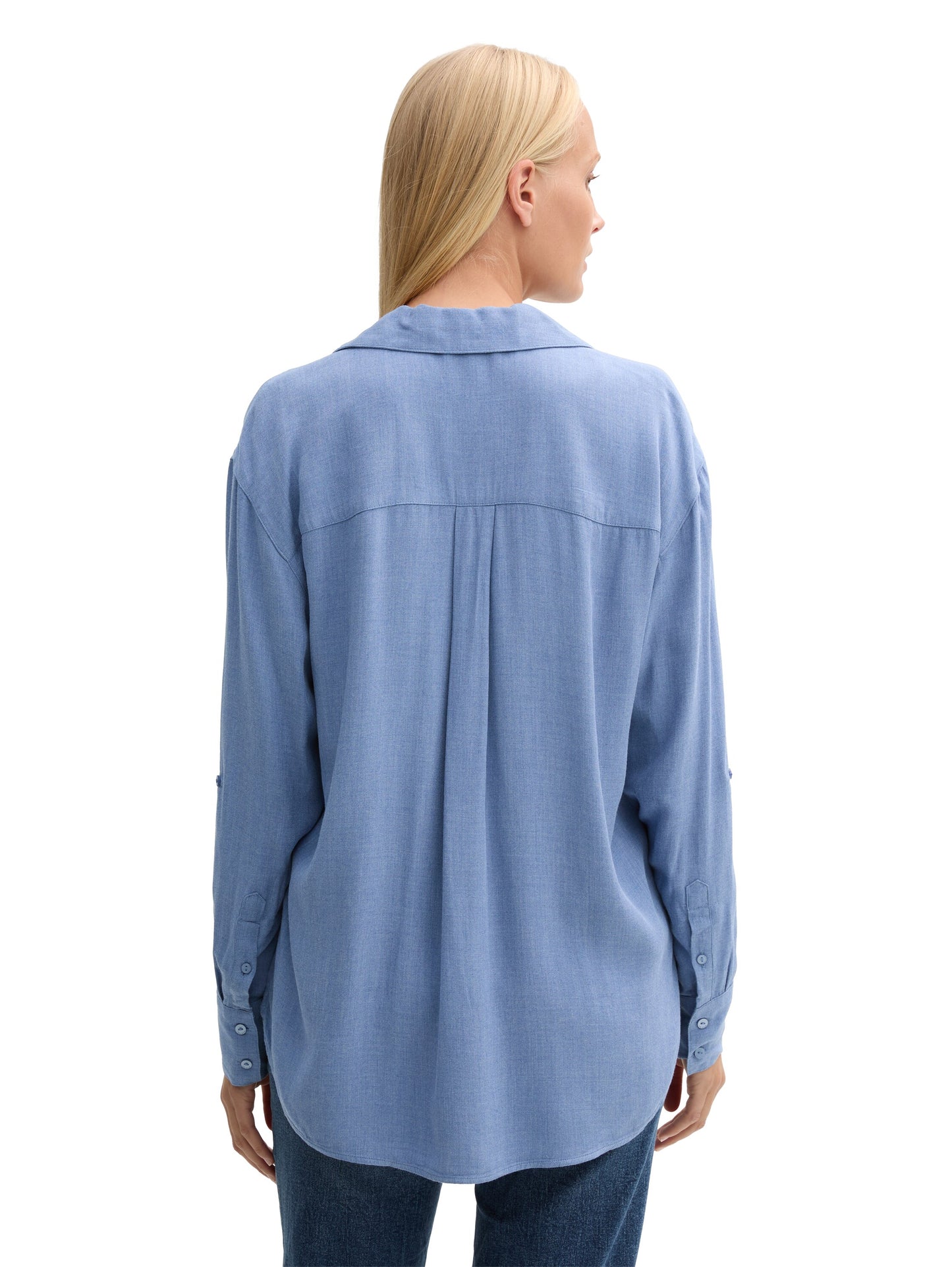 Cosy Bluse mit V-Ausschnitt