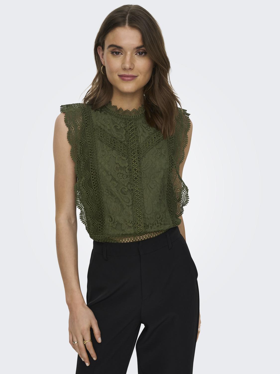 ONLKARO S/L LACE TOP NOOS WVN