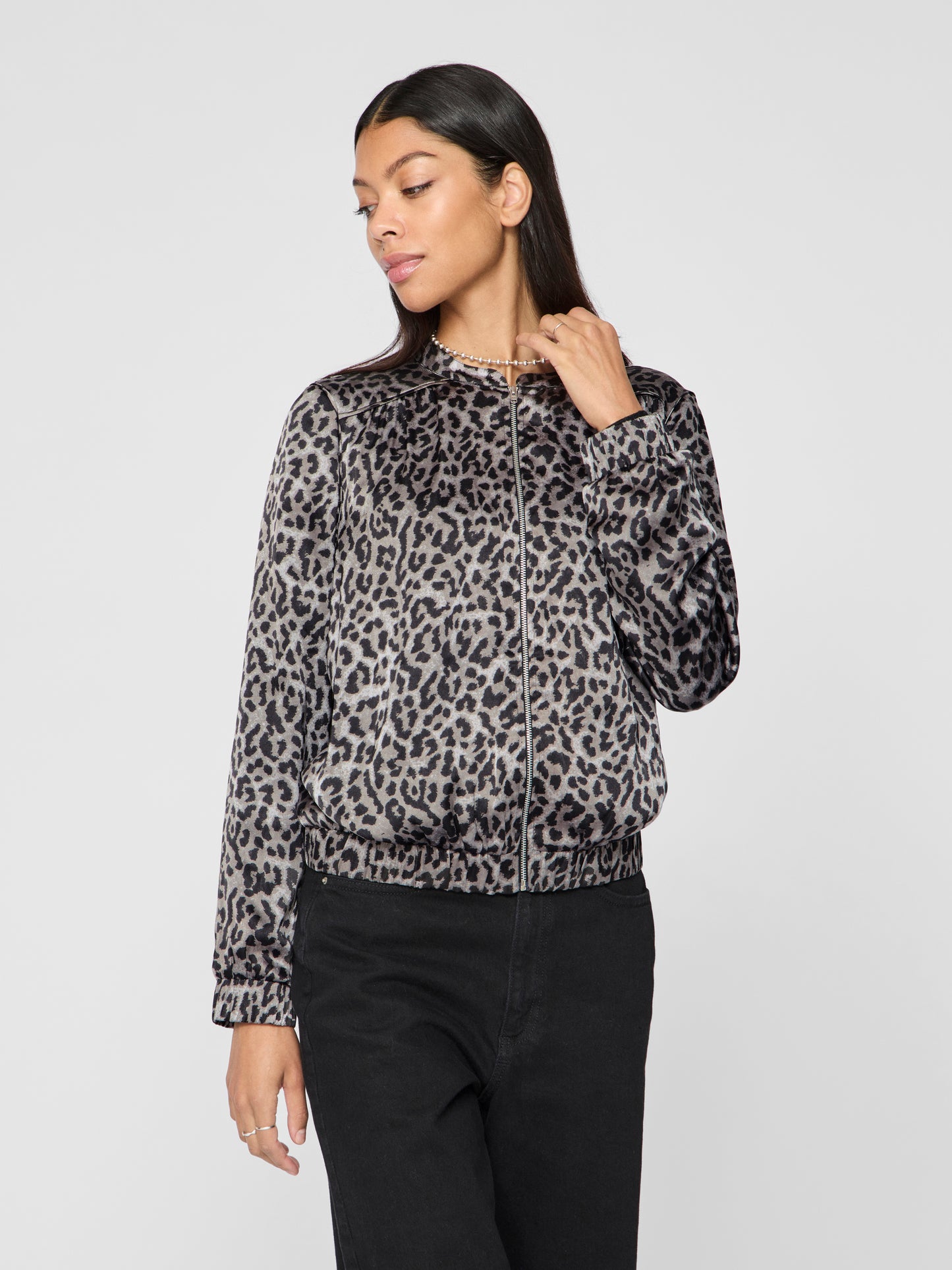 VINELA PRINTED BOMBER JACKET