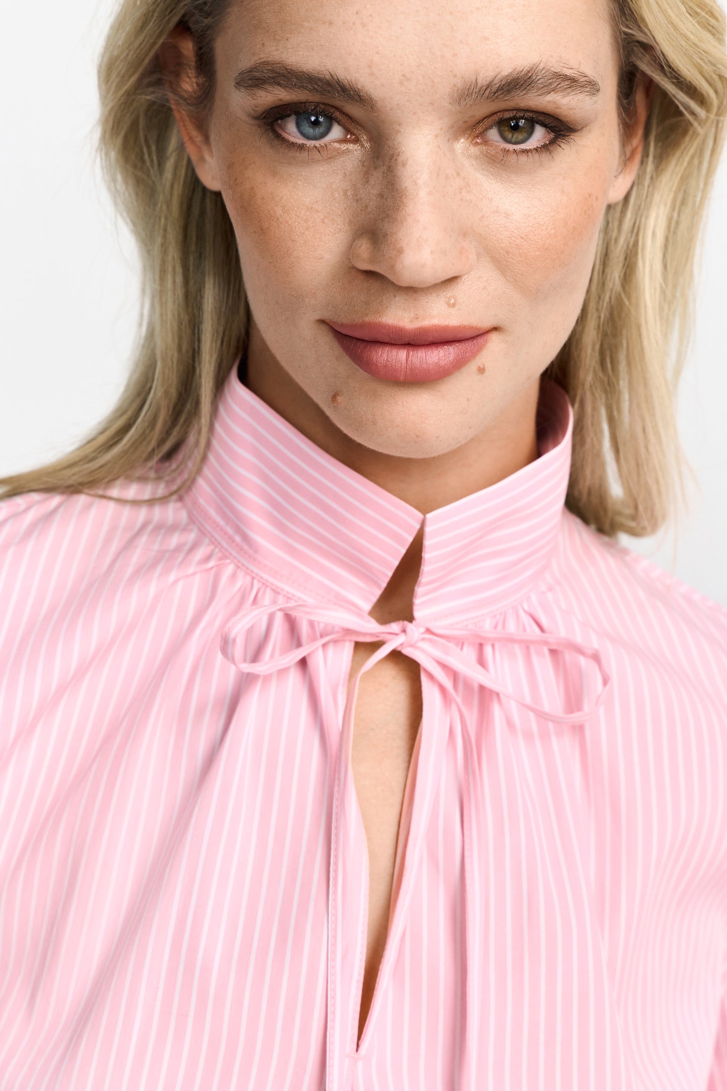 Cotton stripe blouse