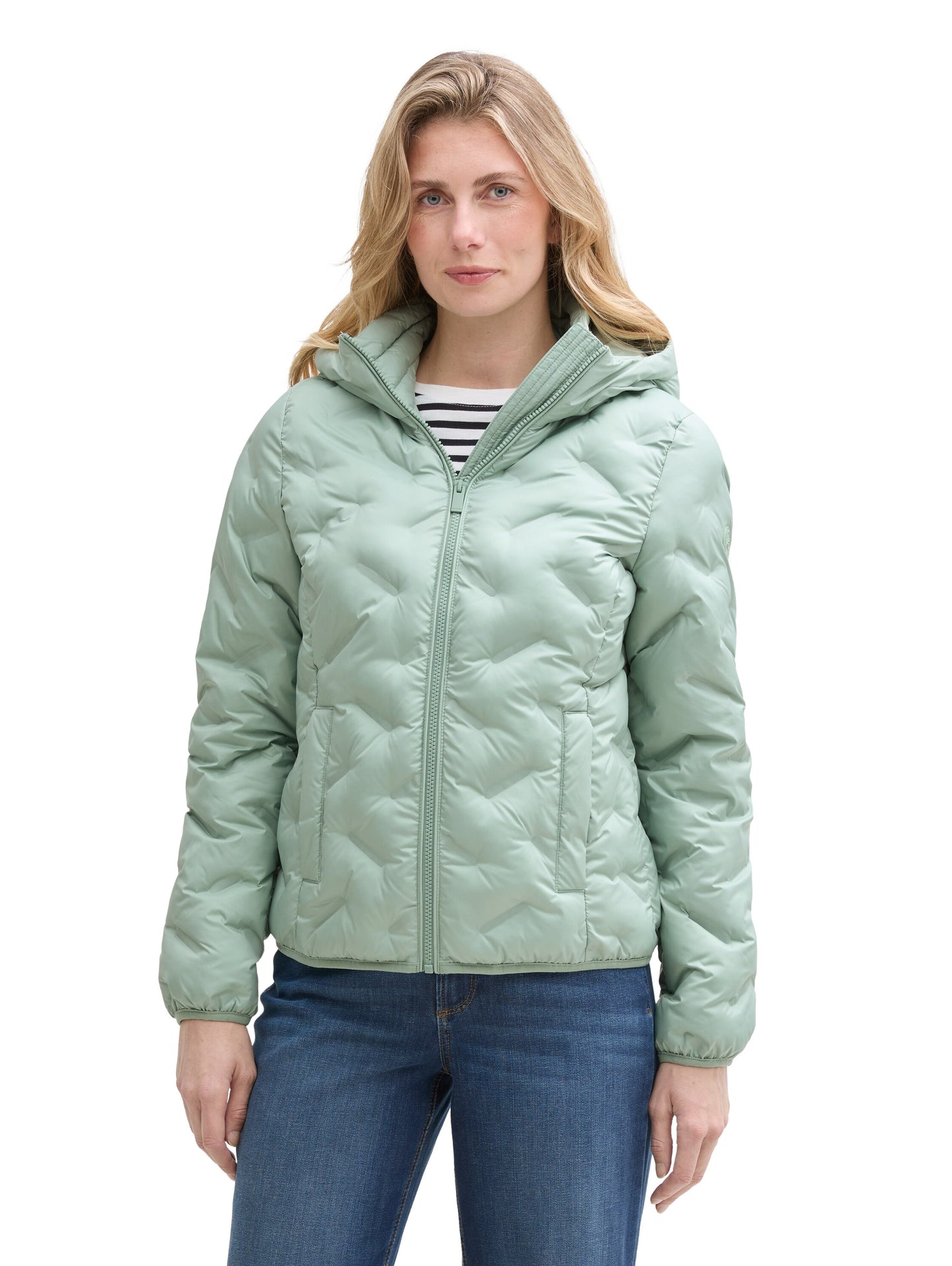 Hybrid Steppjacke mit Kapuze