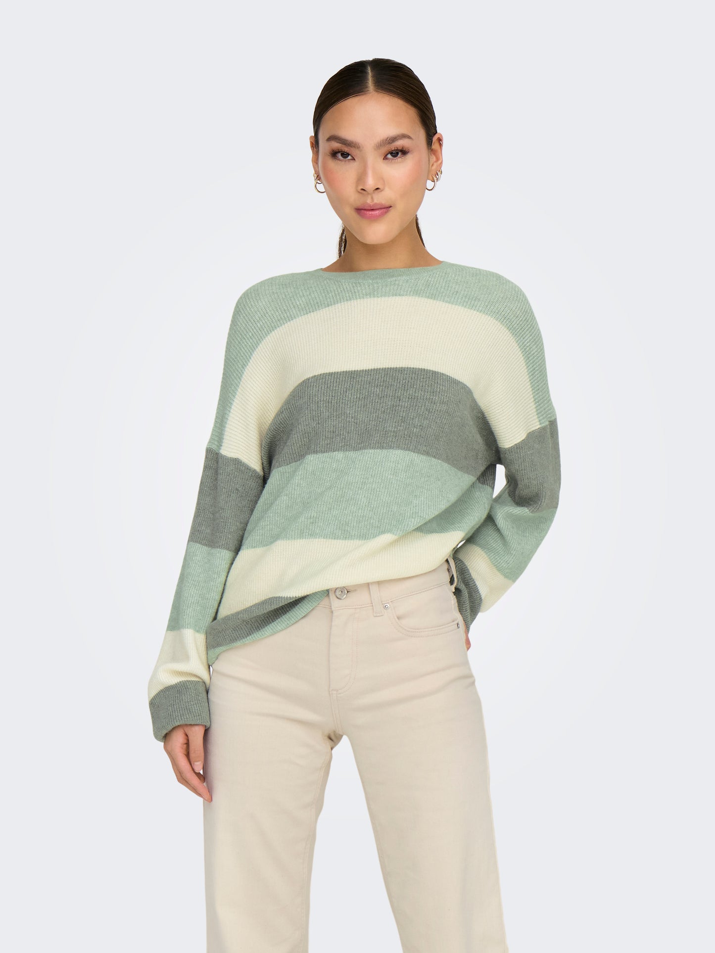 ONLATIA L/S STRIPE PULLOVER KNT NOOS