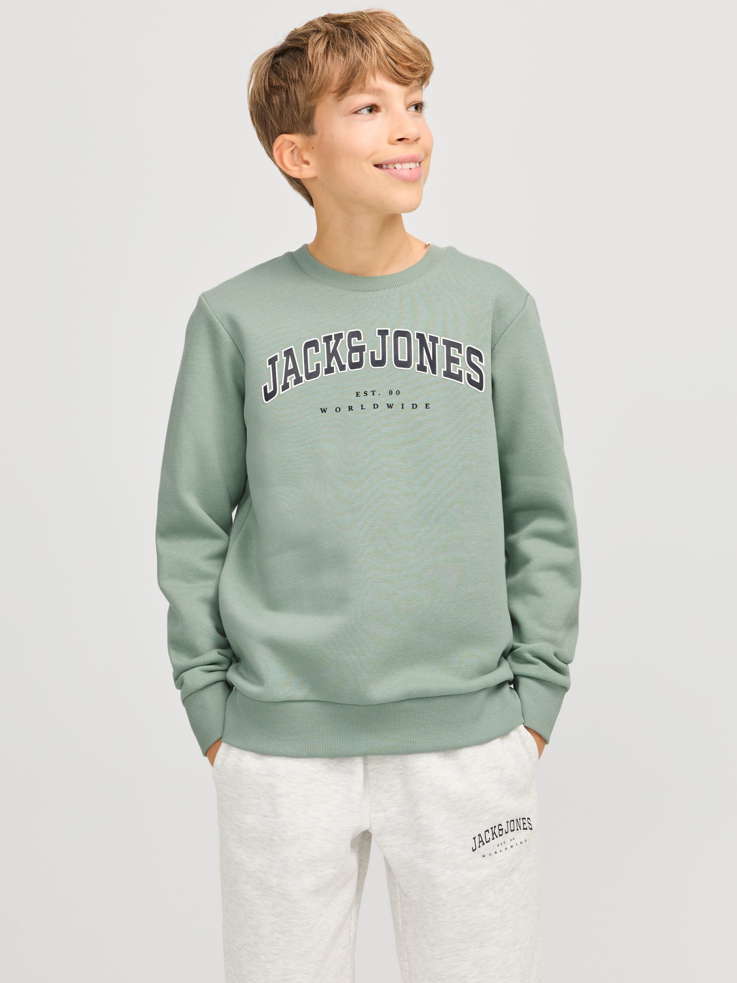 JJECALEB VARSITY SWEAT CREW NECK SN JNR