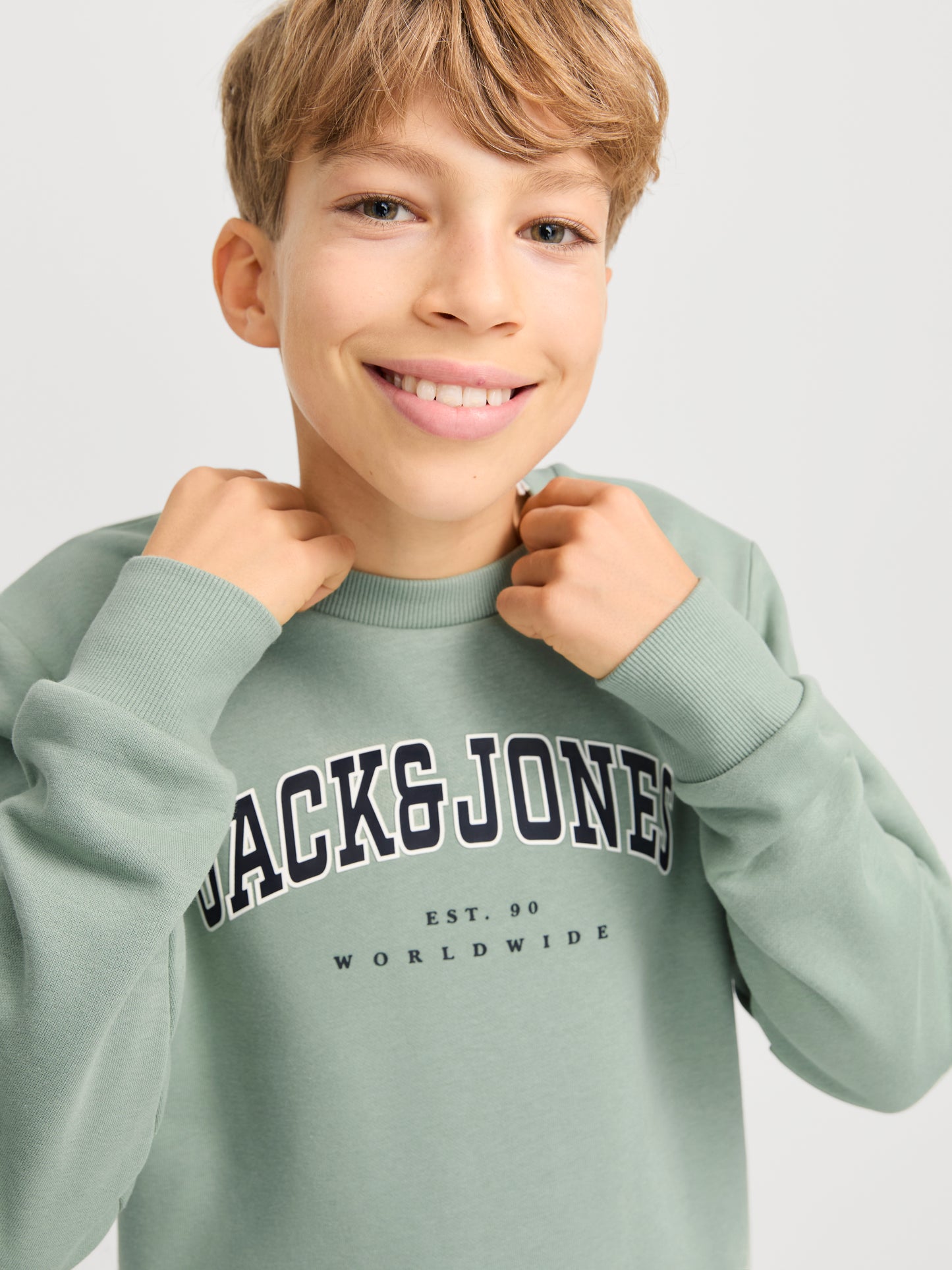 JJECALEB VARSITY SWEAT CREW NECK SN JNR