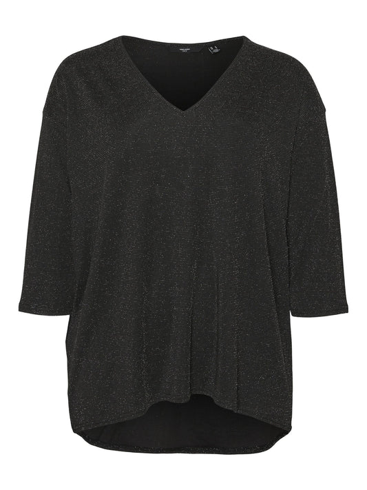 VMCKANVA 3/4 V-NECK TOP JRS CUR VO