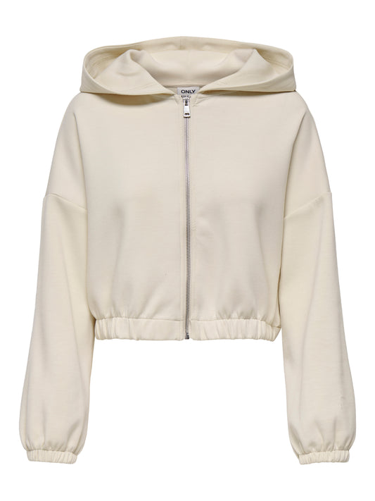 ONLSCARLETT LS ELASTIC ZIP HOOD SWT NOOS