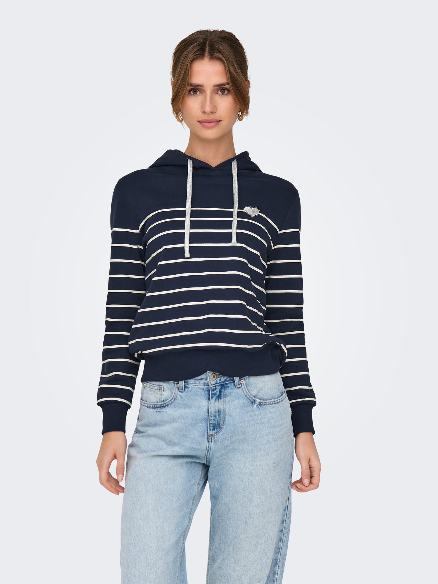 ONLADELLE L/S STRIPE HOOD SWT