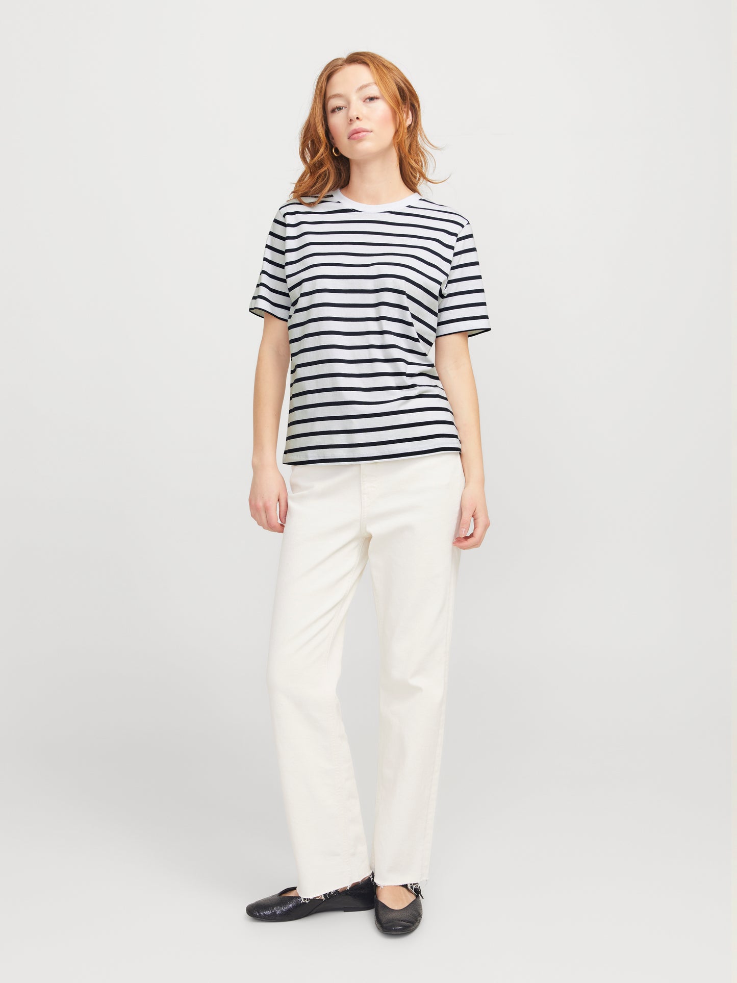 JXANNA SS REGULAR EVERY STRIPE TEE JRS