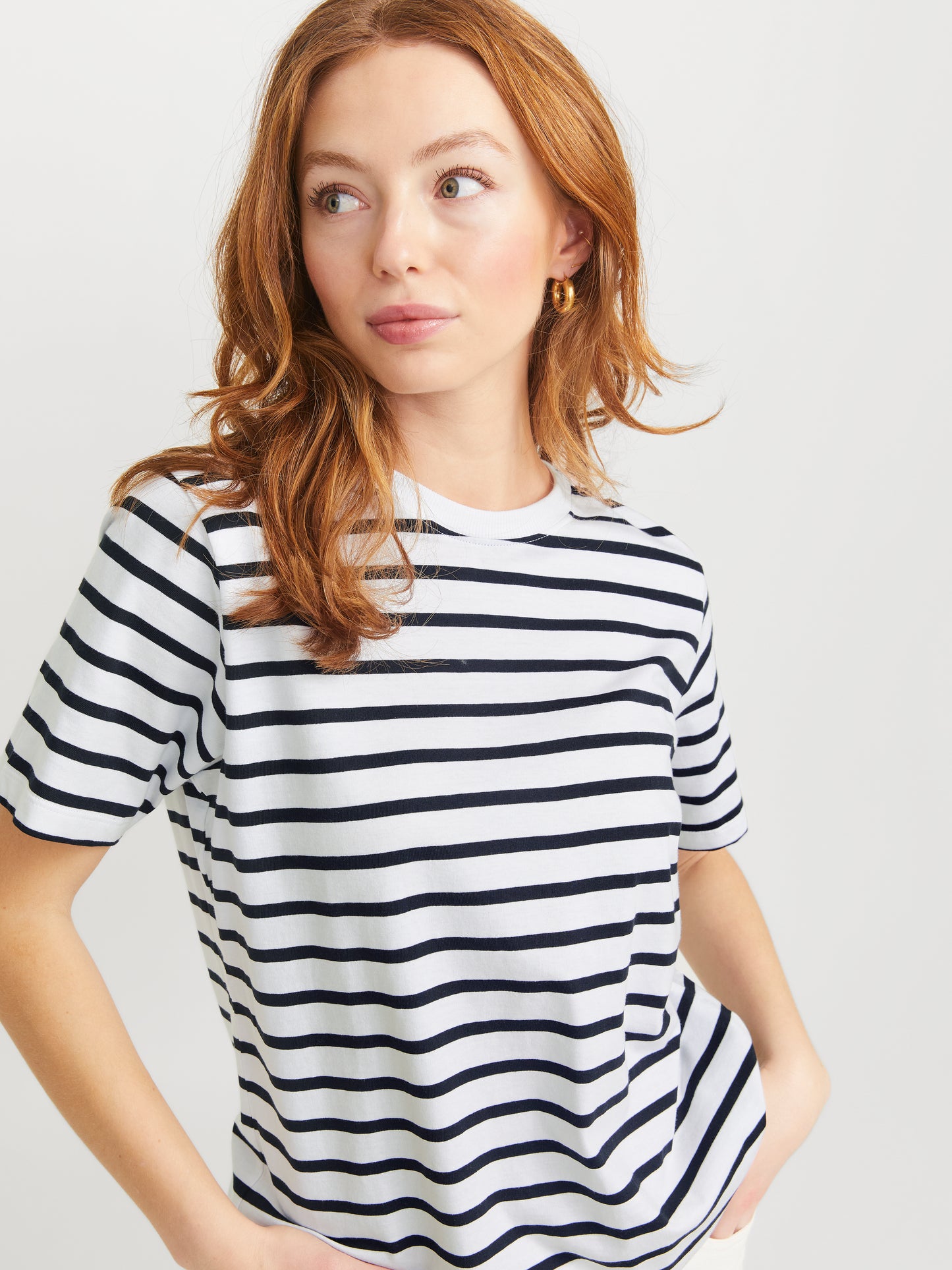 JXANNA SS REGULAR EVERY STRIPE TEE JRS