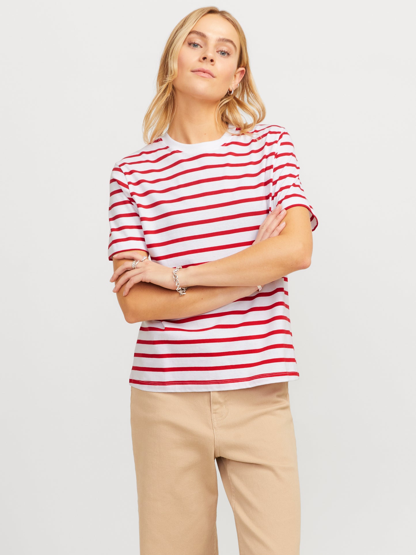 JXANNA SS REGULAR EVERY STRIPE TEE JRS