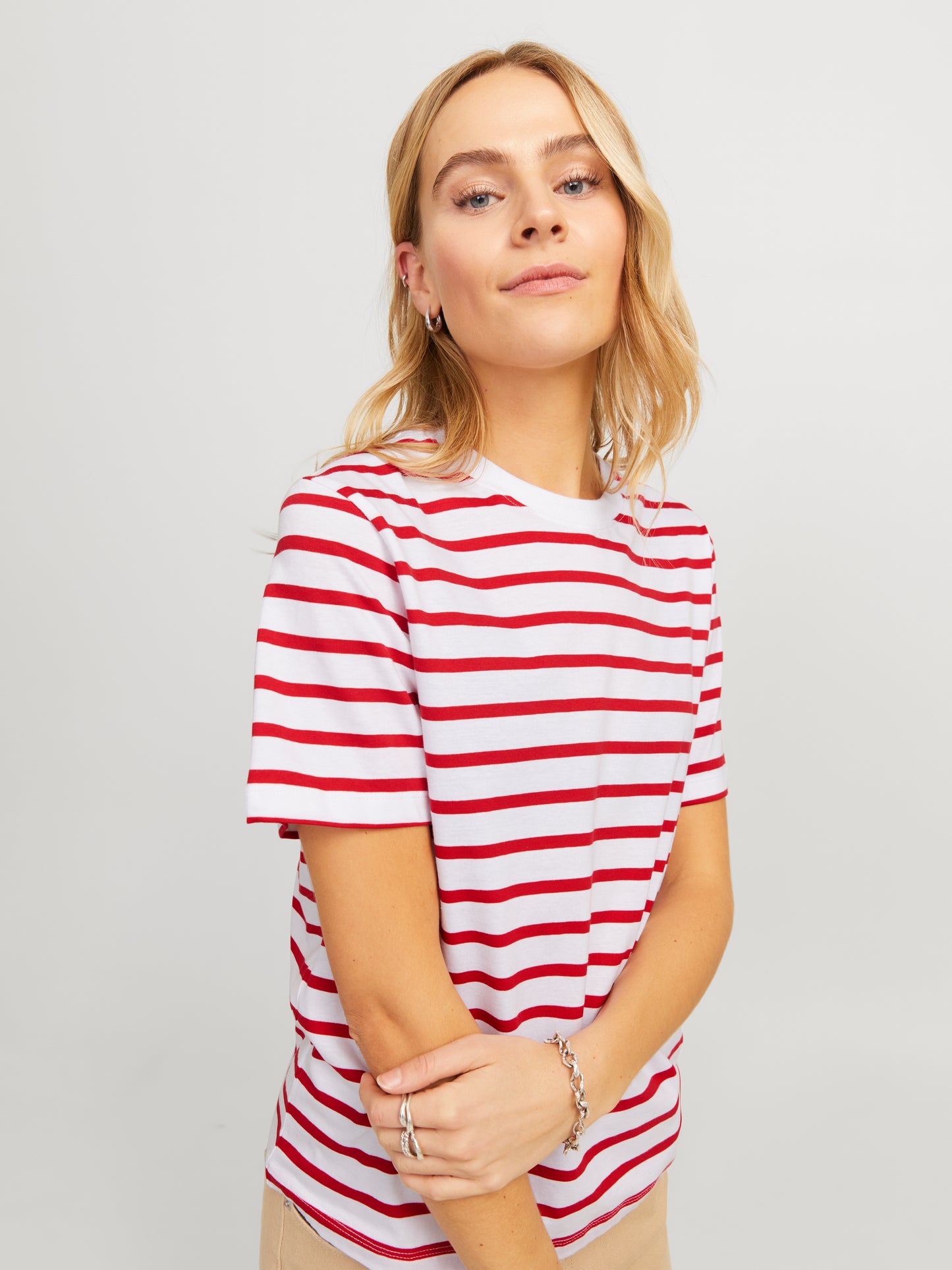 JXANNA SS REGULAR EVERY STRIPE TEE JRS