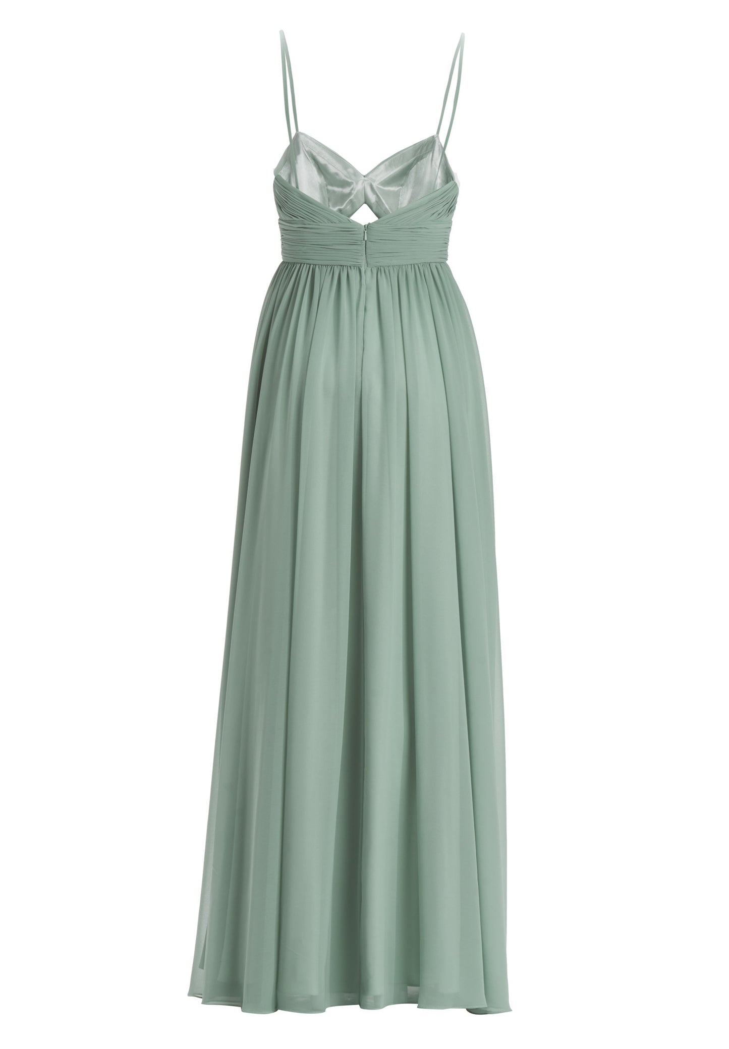 Chiffonkleid mit Cut-Out Detail und feiner Raffung