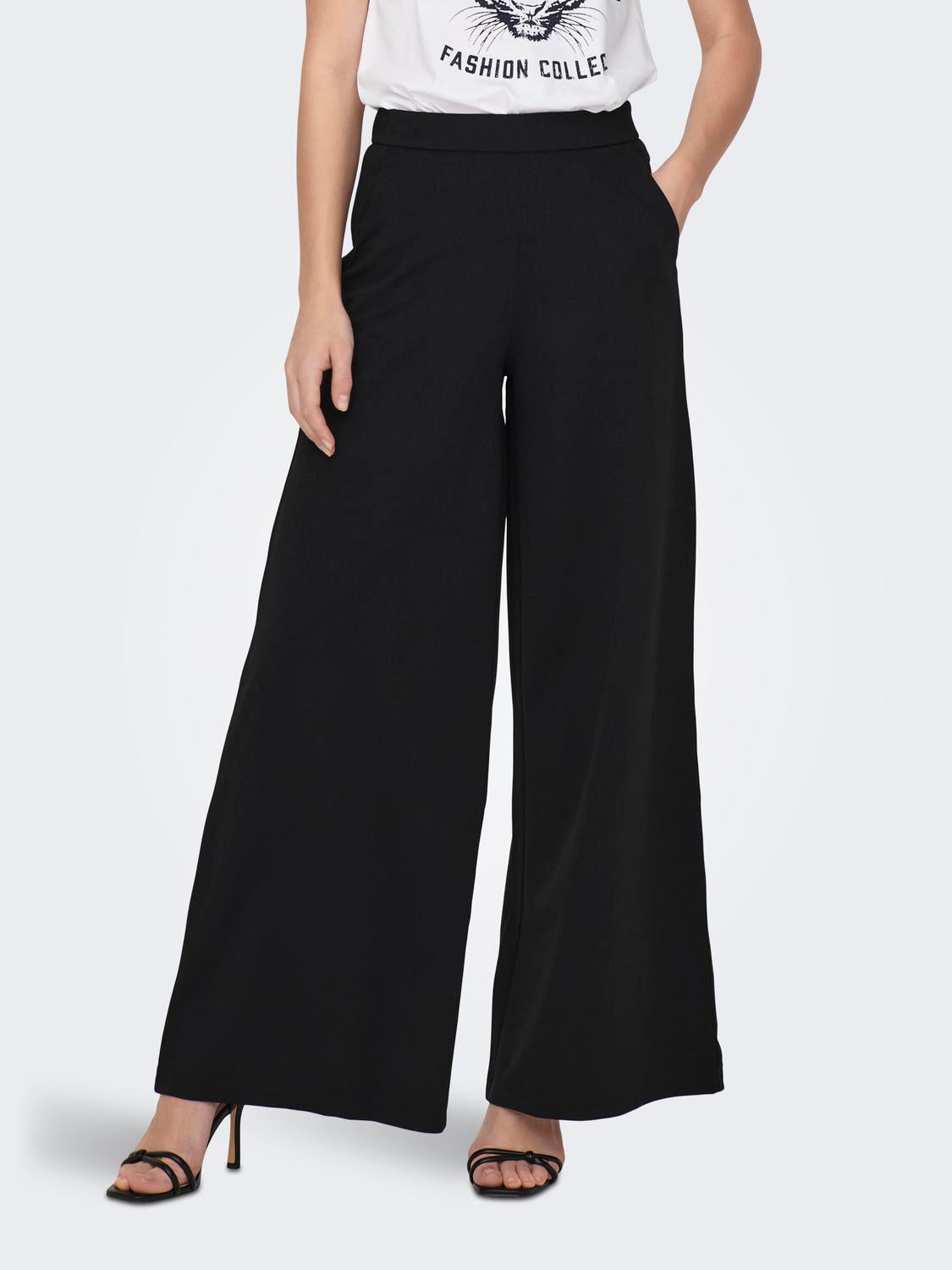 JDYTANJA LIFE WIDE FLOWY PANT JRS NOOS